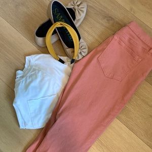 Loft Size 6 Modern Skinny Coral Jeans